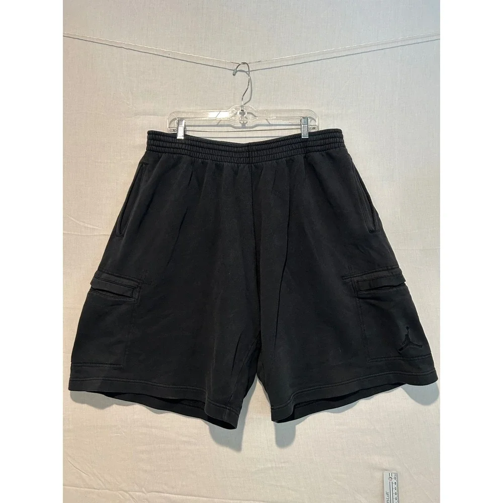 Jordan Mens Black Fleece Cargo Shorts Jumpman Logo 3XL 519608-010